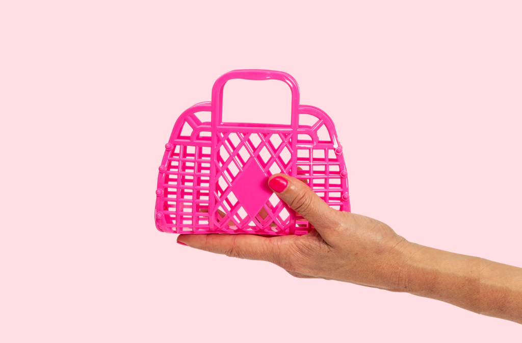Retro Basket - Berry Pink - Mini