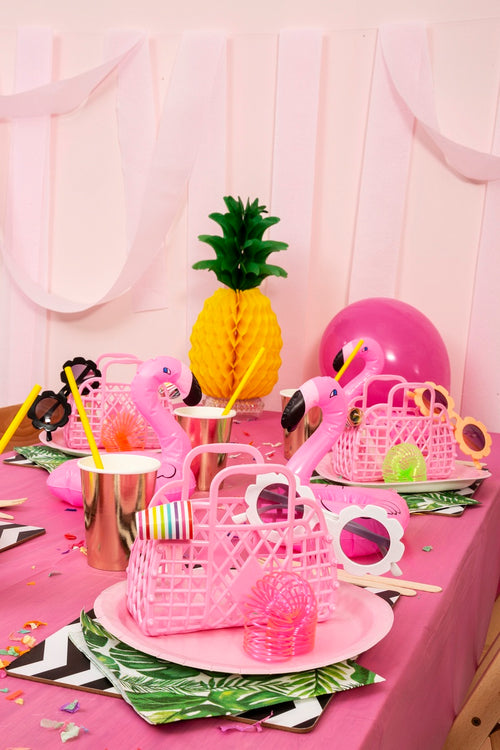 Retro Basket - Blush Pink - Mini