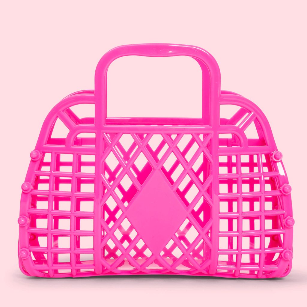Retro Basket - Berry Pink - Mini