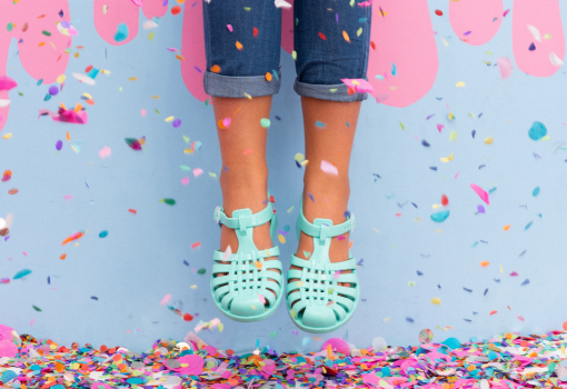 Womens Jelly Shoes - Mint