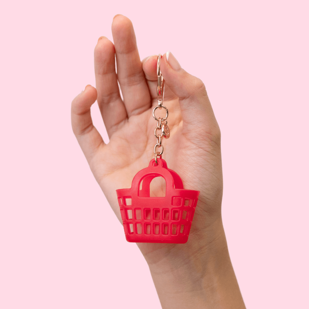 Itty Bitty Bag Charm - Rosie - Raspberry