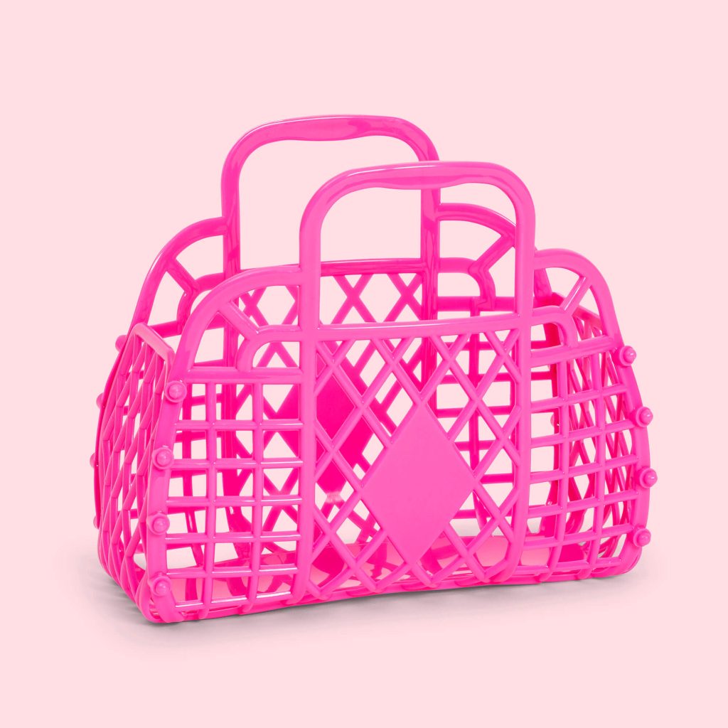 Retro Basket - Berry Pink - Mini