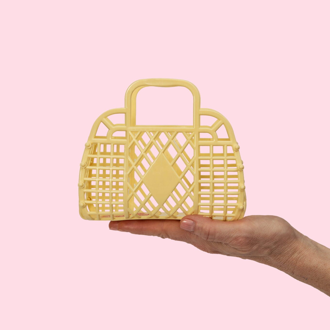 Retro Basket - Primrose Yellow - Mini