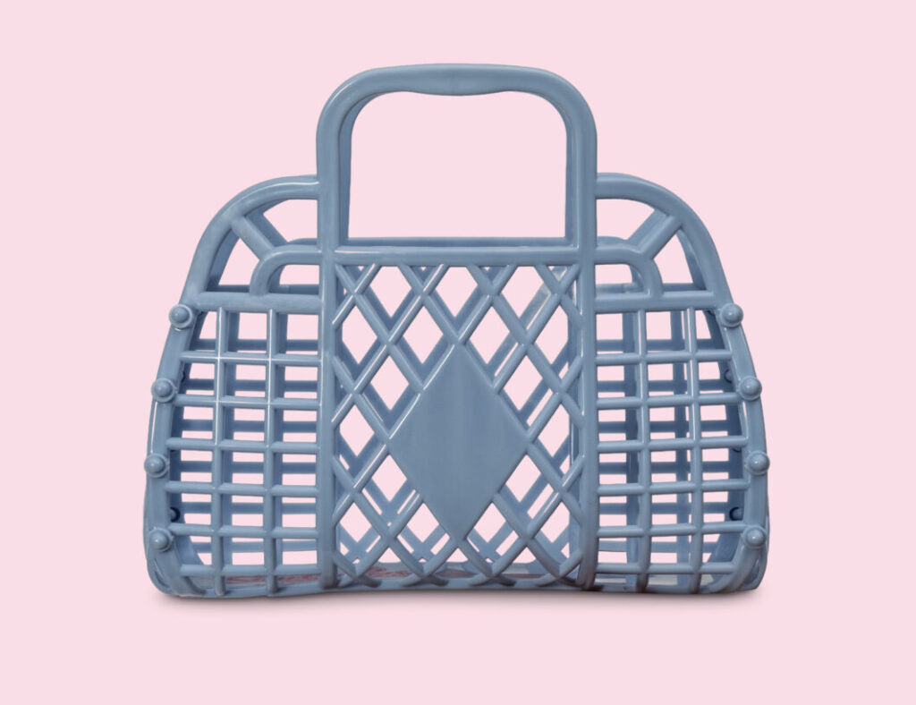 Retro Basket - Cornflower Blue - Mini