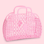 Retro Basket - Bubblegum Pink - Large