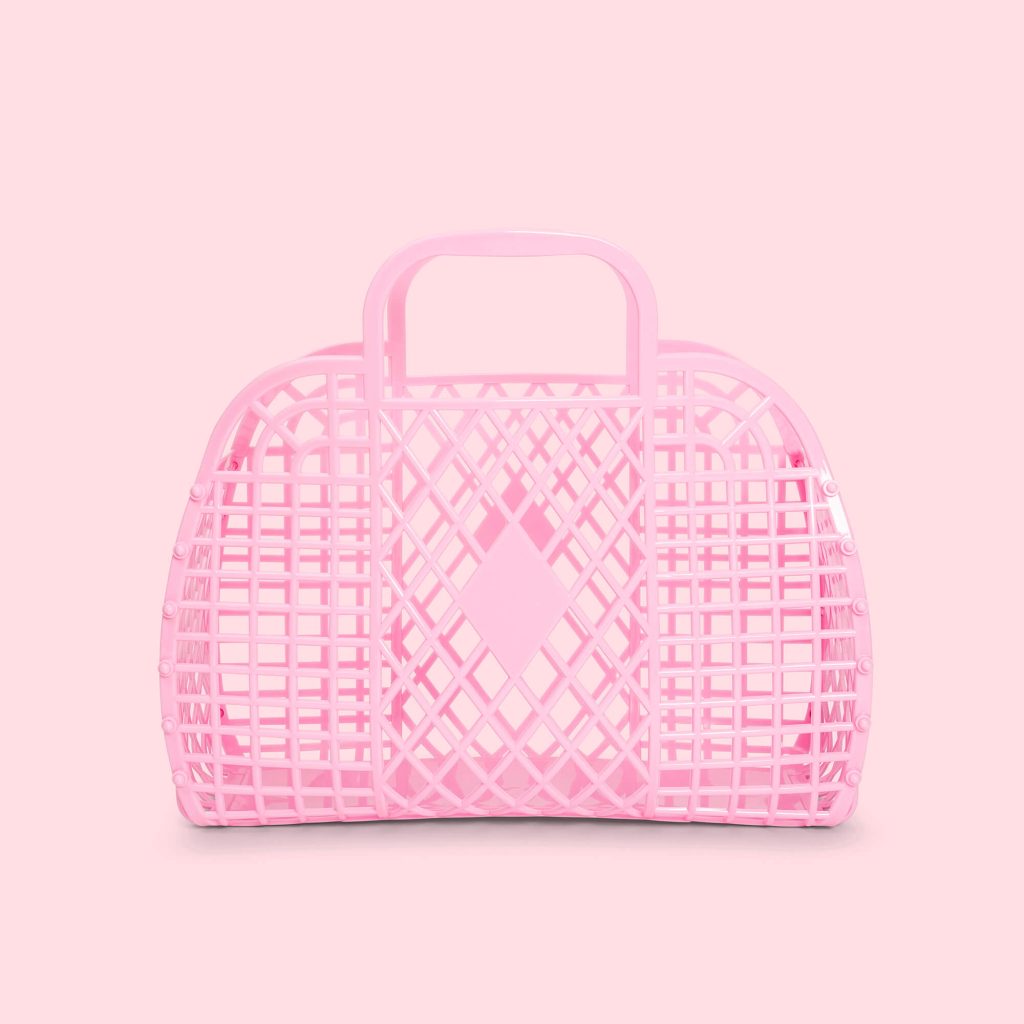Retro Basket - Bubblegum Pink - Small