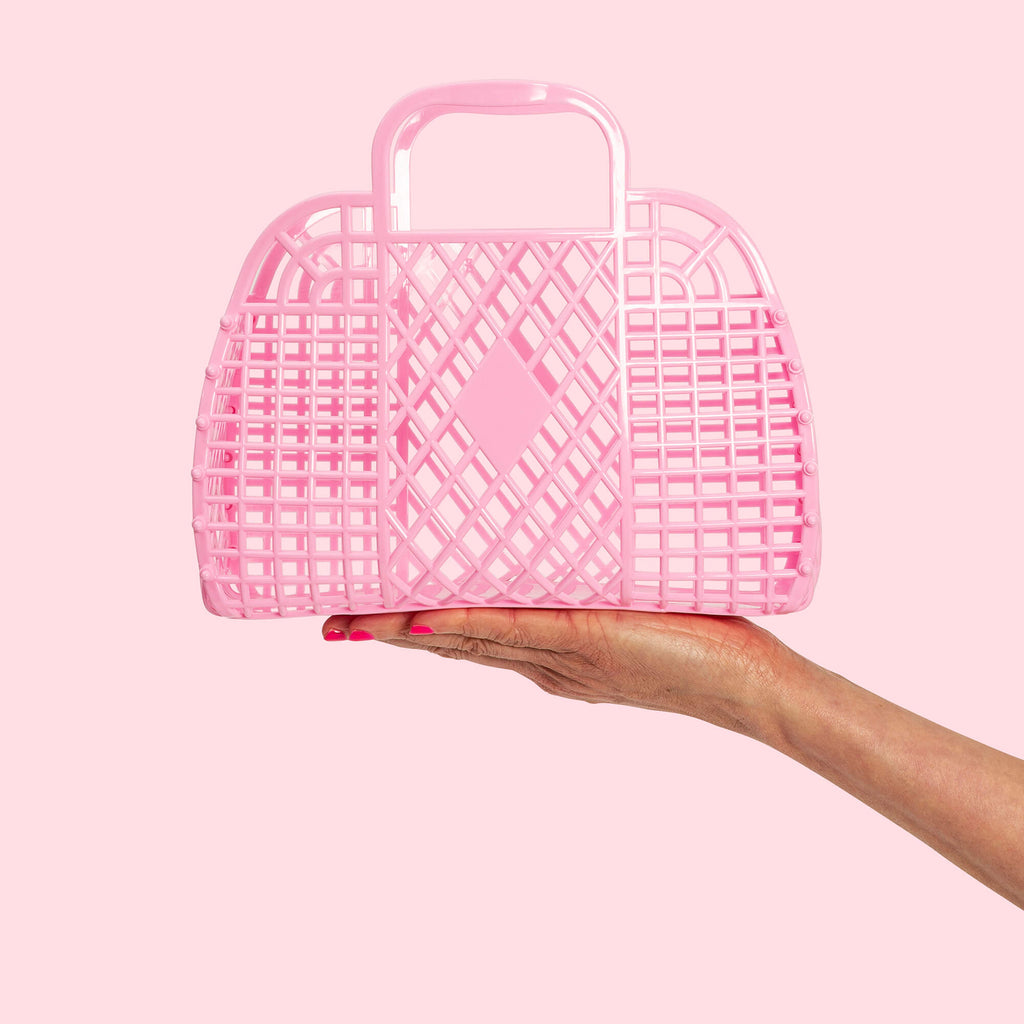 Retro Basket - Bubblegum Pink - Small