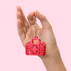 Itty Bitty Bag Charm - Retro - Coral