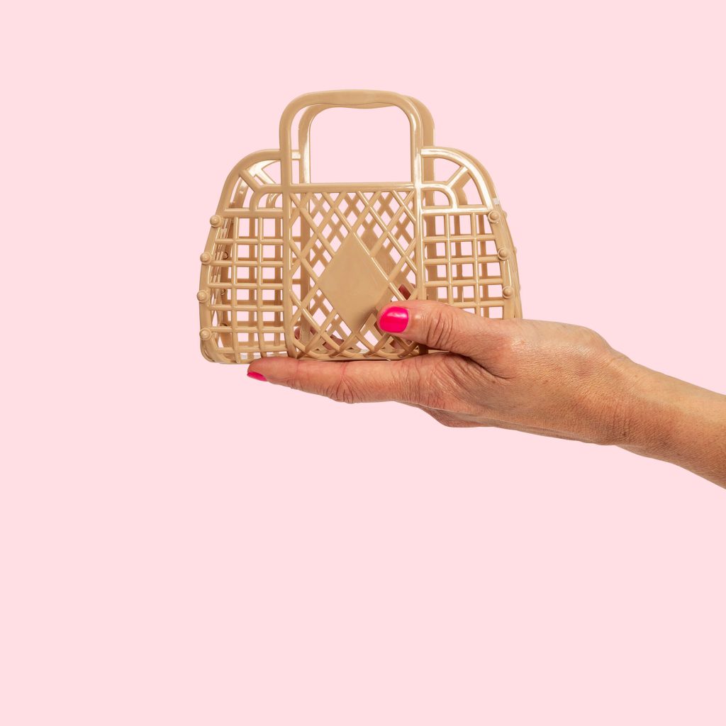 Retro Basket - Latte - Mini
