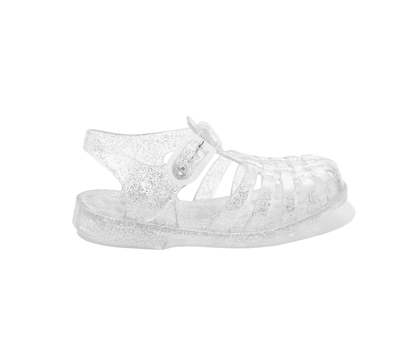 glitter jelly sandals